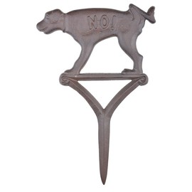 Esschert Design HB15 Dog Sign Peeing No!, Brown