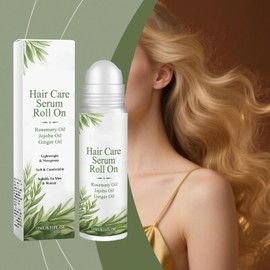 Rosemary Hair Thicker Serum Roll On, Serums Nutritivos para el Cuero Cabelludo con Aplicador de Rodillo, Aceite Engrosador Roll-On para Cabello Seco Dañado, Suero Engrosador Roll-On (6PCS)