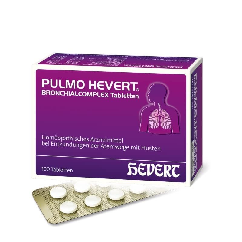Pulmo Hevert Bronchial Complex Tablets, Pack of 100 Tablets