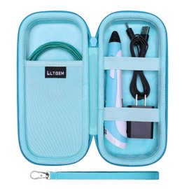LTGEM Hard Travel Carrying Case for SCRIB3D P1 / Advanced 3D Printing Pen and Filament(Inside: 7.9" x 3.2" x 1"), Case Only