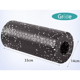 Fascia Roller Massage, Foam Roller (33 cm x 14 cm), Medium Hardness, Standard Original Fitness Roller for Muscle Tension Relief, Self Massage, Back Spine, Back, Legs, Buttocks, Arms, Neck