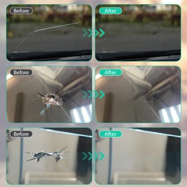 2PCS Windshield Crack Repair Kit,2024 New Glass Cracks Gone Repair Kit,Windshield Crack Repair Car Window Windshield Repair Kit,Glass Repair Fluid for Fixing Chips and Star Shaped Crack