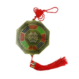 FengShuiGe New 12 Zodiac Large Size Chinese Feng Shui Bagua Mirror Total Length