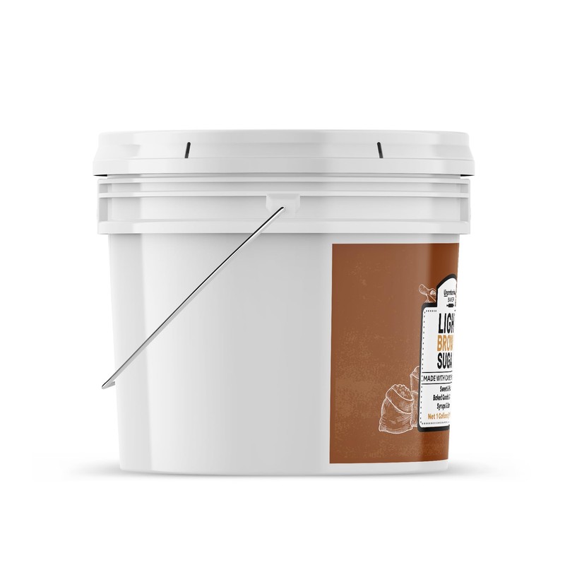 Unpretentious Light Brown Sugar, 2 Gallon Bucket, Made With Cane