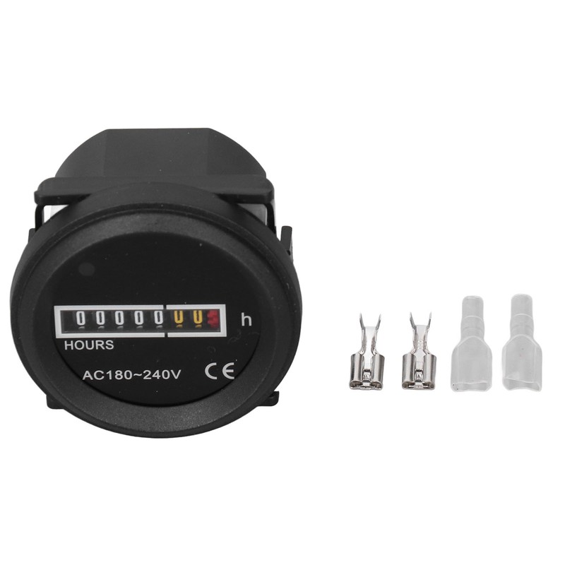 Round Hour Meter PC High Accuracy Quartz Mechanical Hour Meter