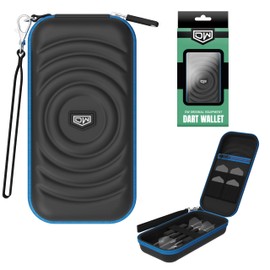 DW Original Darts Wallet, Dart Storage Case, Holds 6 Darts | EVA Quality Material, Protective Dart Cases, Professional Darts Accessories | Black/Blue