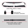 Vividwise Luggage Straps, Stretchable Luggage Connector Straps for Suitcases, Metal