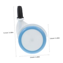 Mipcase 4Pcs Durable Rubber Roller Wheels for Walkers and Strollers Easy Install Replacement Parts for All Floor Types Compatible with Models