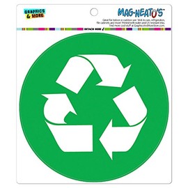 Graphics And More Recycle Green Green Car Refrigerator Locker Vinyl Magnet