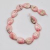 PremiumBead Sweet Pink Rhodochrosite 15x10mm Teardrop Beads | 4 Beads