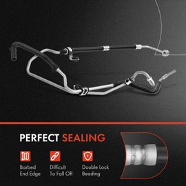 A-Premium Power Steering Hose Pressure & Return Hose Line Assembly Compatible with Hyundai Genesis Coupe 2013 2014 2015 2016 3.8L Pump to Reservoir