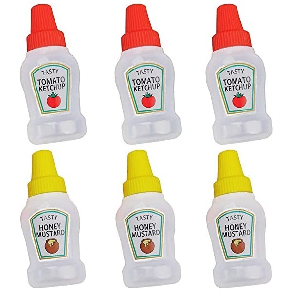 Mini Condiment Squeeze Bottle Honey Squeezable Jar Ketchup Sauce Containers