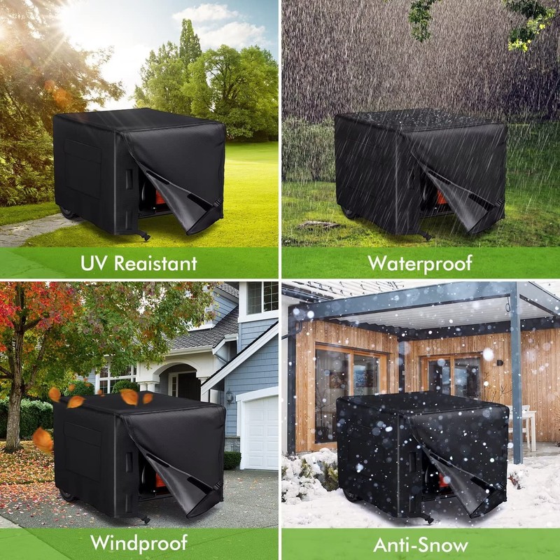 WLEAFJ Generator Cover Heavy Duty Waterproof, Universal Portable Generator Cover