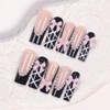 Press On Nails, Short Almond Ballet Duck Fake Nails, Cute
