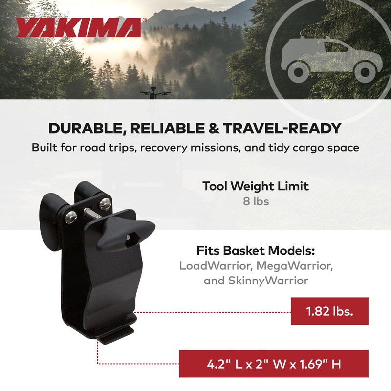 Yakima - Axe Shovel Bracket, Secure Storage for Tools