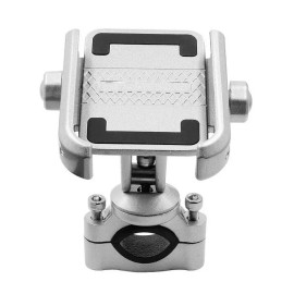 Unbranded Motorcycle Handlebar Cell Phone Mount Holder for Harley Touring Dyna Sportster - Silver