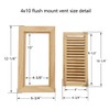 Homewell White Oak Wood Floor Register, Flush Mount Vent with