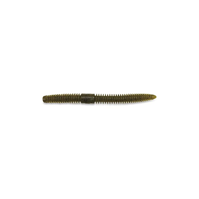 Yamamoto YAM-SLINKO5.5-297: 5.5" Slinko Floater Green Pumpkin W/Black Flake (7