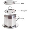 1 Set Vietnamese Coffee Filter Stainless Steel Coffee Pot Drip