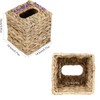 INHEMING 1 pcs Rattan tissue box, Brown rattan tissue box,