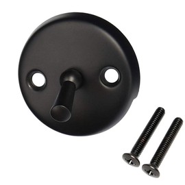 Westbrass R92-12 3-1/8" Trip Lever Tub Trim Set with 2-Hole Overflow Faceplate, Oil Rubbed Bronze