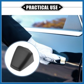 A ABSOPRO 2 Pcs Door Handle Cap Cover Compatible for Hummer H3 2006-2010, Durable Plastic Black Door Trim Cover Item Replacement