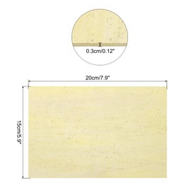 sourcing map Stained Glass Sheet Mosaic Tile 7.9 Inch x 5.9 Inch Apricot Stained Glass Sheets for Crafts DIY, Art Project