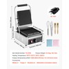 VEVOR Commercial Panini Grill, 1800W Electric Sandwich Panini Maker, Stainless