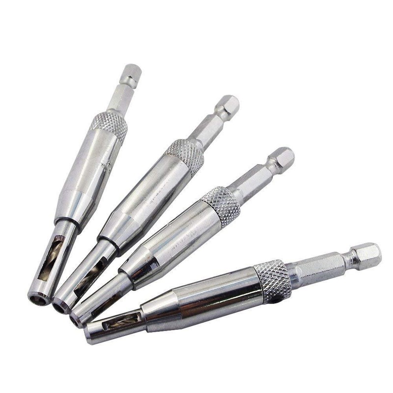 Gasea 4pcs Door Cabinet Self Centering Hinge Drill Bits Set