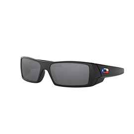 Oakley SI Men's OO9014 Gascan Rectangular Sunglasses, Matte Black/Black Iridium, 60 mm