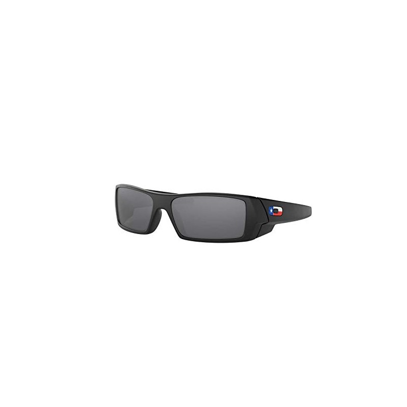 Oakley SI Men's OO9014 Gascan Rectangular Sunglasses, Matte Black/Black Iridium,