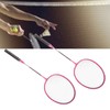 Badminton Rackets Iron Alloy Lightweight Badminton Racquets with 3 Balls