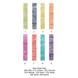 Noro Akari Solo Yarn from Noro; New for 2023 - 002; Ruri