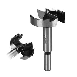Forstner Drill Bit 50 mm for Hard and Softwood, Forstner Bits, Length 90 mm, 10 mm Shank Diameter, Drill Bits with Round Shank, Forstner Drill, Accessories Drill
