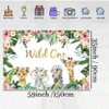 Safari Wild One Backdrop Safari Animal First Birthday Party Background