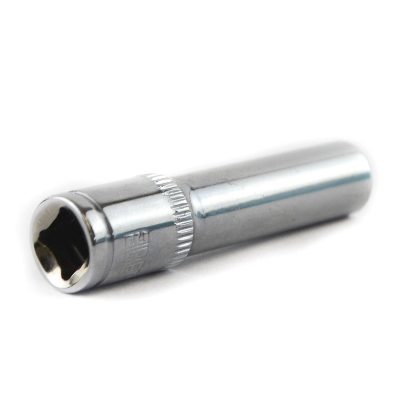 4mm 1/4" Drive Double Deep Metric Socket Single Hex /