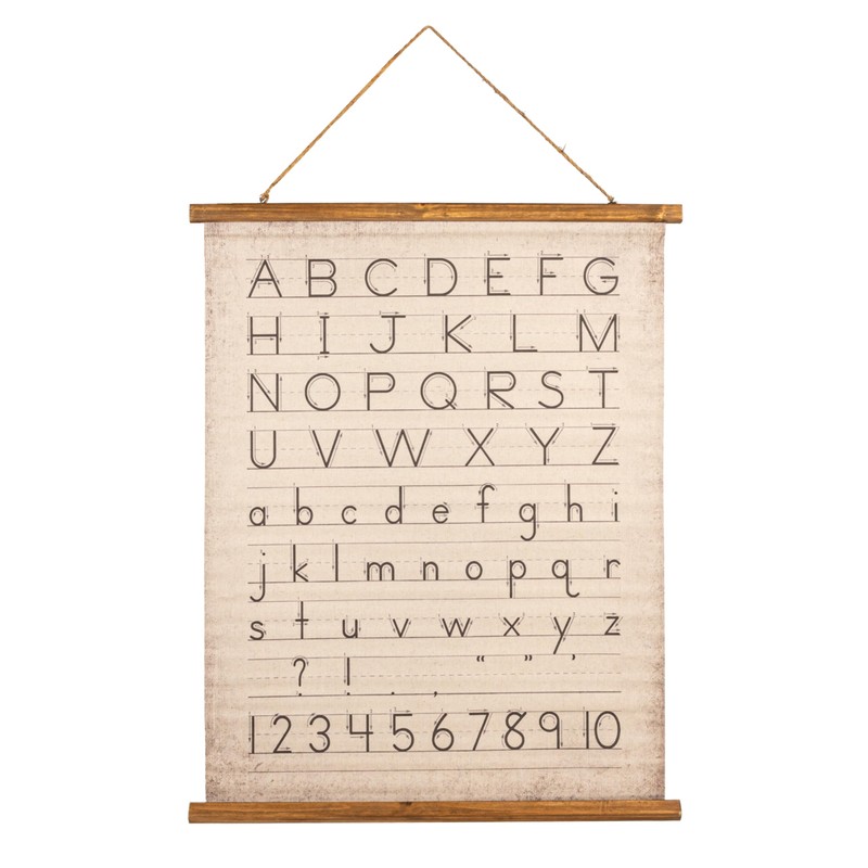 Creative Co-Op Alphabet & Numbers Wall Décor