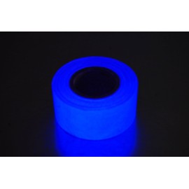 1 Inch x 6 Yards UV Blacklight Reactive Fluorescen​t Gaffer Tape (Blue)