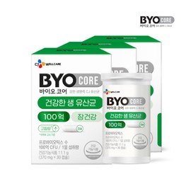 [Bio] CJ BYOCORE Healthy Live Lactobacillus 10 Billion Capsules 3 Boxes/3 Months Supply / [바이오] CJ BYOCORE 건강한 생유산균 100억 캡슐 3박스/3개월분
