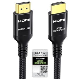 Etseinri 10K 8K Cable HDMI 2.1 2 Metros, Certificado Cable HDMI® Ultra Alta Velocidad Trenzado 48Gbps 4K 240Hz 165Hz 144Hz 120Hz 8K 60Hz HDMI Cable HD