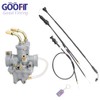 GOOFIT Throttle Gas Cable + Carburetor Carb for PY50 QT50