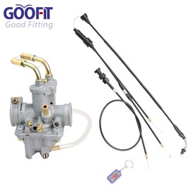 GOOFIT Throttle Gas Cable + Carburetor Carb for PY50 QT50 PW50