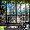 Ryblgled 300 LED Battery Operated Curtain Lights,10ftx10ft Battery Power Fairy