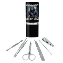 GRAPHICS & MORE Werewolf Alpha Stainless Steel Manicure Pedicure Grooming Beauty Care Travel Kit