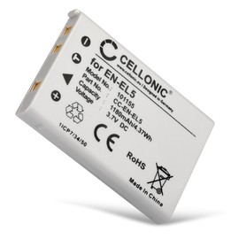 CELLONIC 1x Batteria per Fotocamera Compatibile con Nikon Coolpix 5200, Coolpix P510, Coolpix P500, EN-EL5 – (1180mAh, 3.7V)