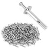 QWORK 500 PCS 1/4" x 1-1/2" Heavy-Duty Hammer Drive Nails