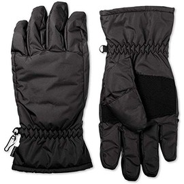 Isotoner Mens Cold Weather Waterproof Winter Gloves Black L