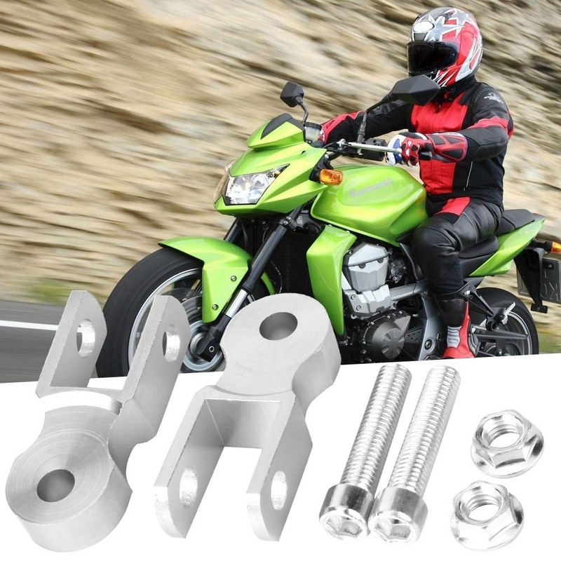 Qiilu Shock Absorber Height Extension Extender 2pcs Motorcycle Shock Absorber
