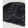 Hurley Men's Cuffed Beanie - Loose Knit Winter Hat (Black/Grey,