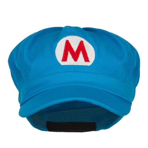 e4Hats.com Ice Mario Luigi Embroidered Newsboy Cap - Red OSFM